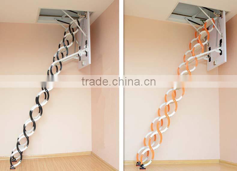 Household aluminum telescopic ladder staircase, thickened the attic ladders