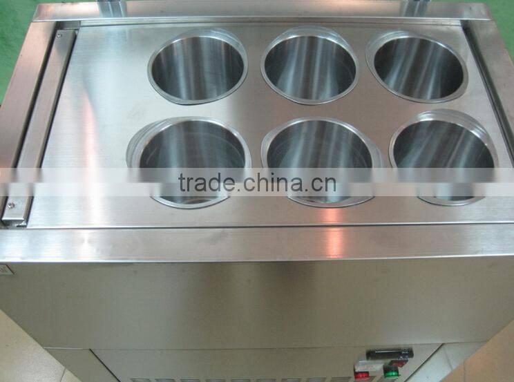 Six Ice Bucket/6 Barrel Automatic Snow Flake Ice maker