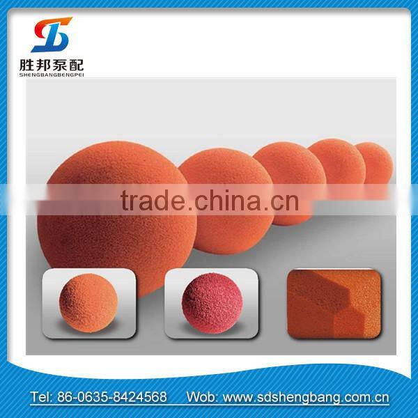 concrete pump mid-soft cleaning ball / cleaning rubber sponge column