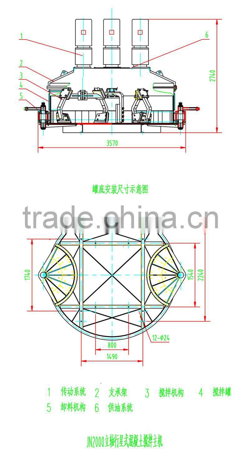 perfect good planetary concrete and cement mixer made in China