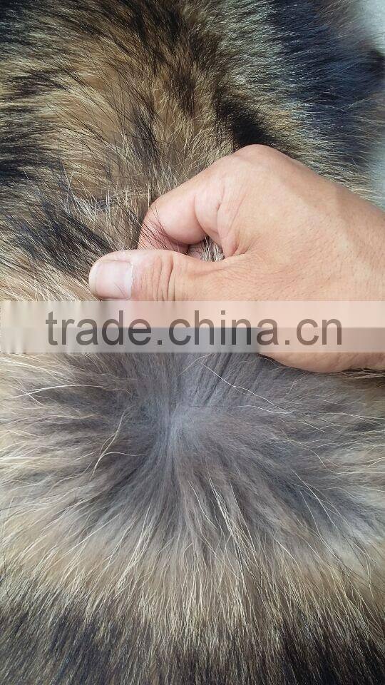 Genuine Animal Skin Raccoon Dog Fur / Real Natural Fur Skin / White Raccoon Skin