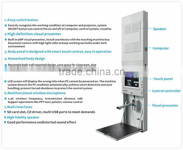 computer,speaker,control system all in one for educational equipment
