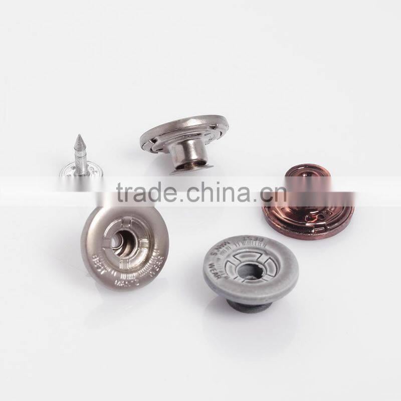 Fashion garment accessories decorative remove metal jeans buttons garment button