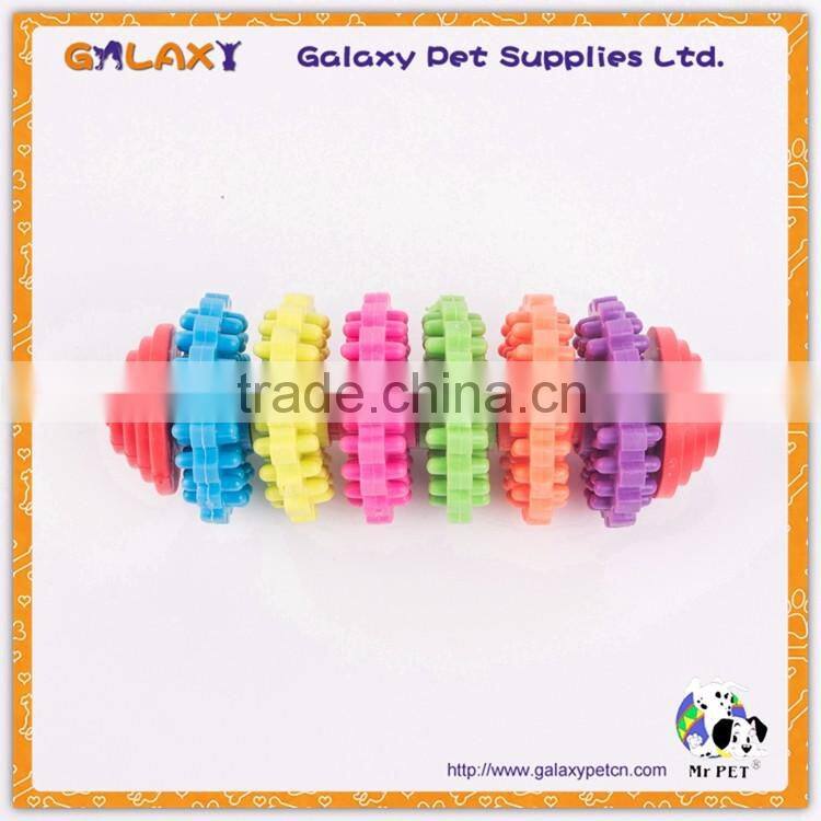 RT2097 Top quality rubber dumbbell dog chew toy