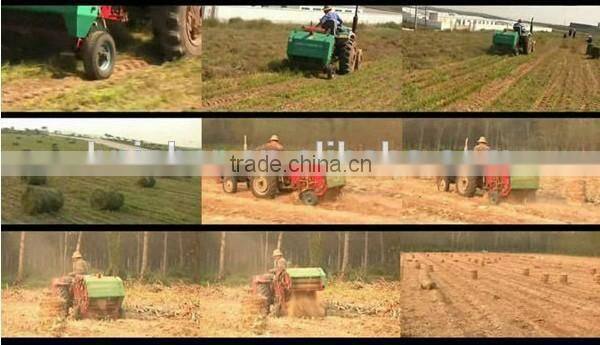 farm used baler machine for grass hay straw stalk