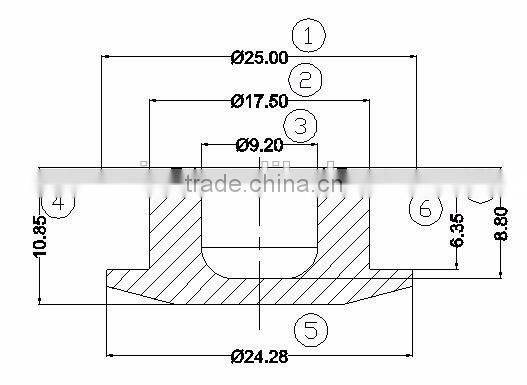 EPDM RR Susp LCA plug