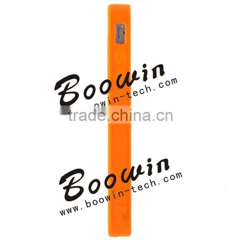 Orange mesh Soft TPU Gel Crystal Jelly Case Cover for apple iphone 4s