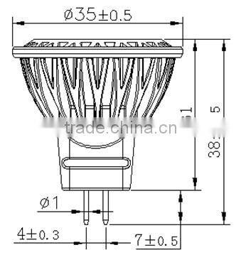 220V 12V led spotlight mr11 g4 2W 3W 4W