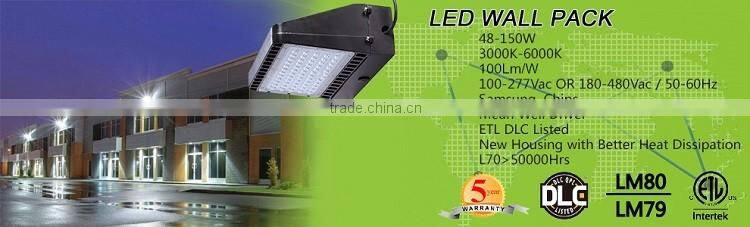 new arrival ETL DLC 48w-150w led wall pack / 120w led wall pack light