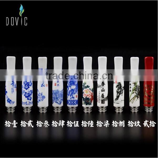 Various types colorful Blue & White Porcelain ceramic drip tips