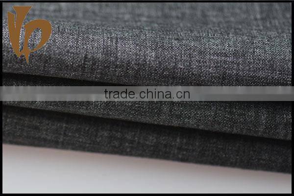 black yarn dyed plain linen fabric for men pants