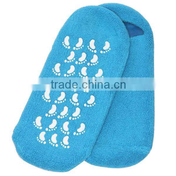best quality multi color cotton gel socks