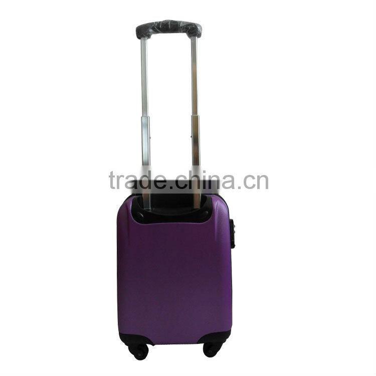 2014 china supplier simple accessories cheap price 3pcs abs trolley luggge set 16'' 18''cabin size travel case four wheels