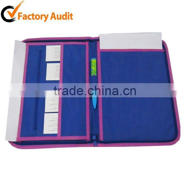 Fashionable PU A4 paper file folder