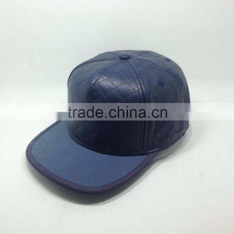 Leather Baseball Cap Biker Trucker Outdoor Sports Snapback Hats For Men Women Wholesale