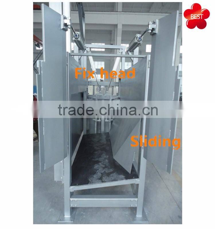 Livestock cattle pneumatic reverse case for islamic slaughter