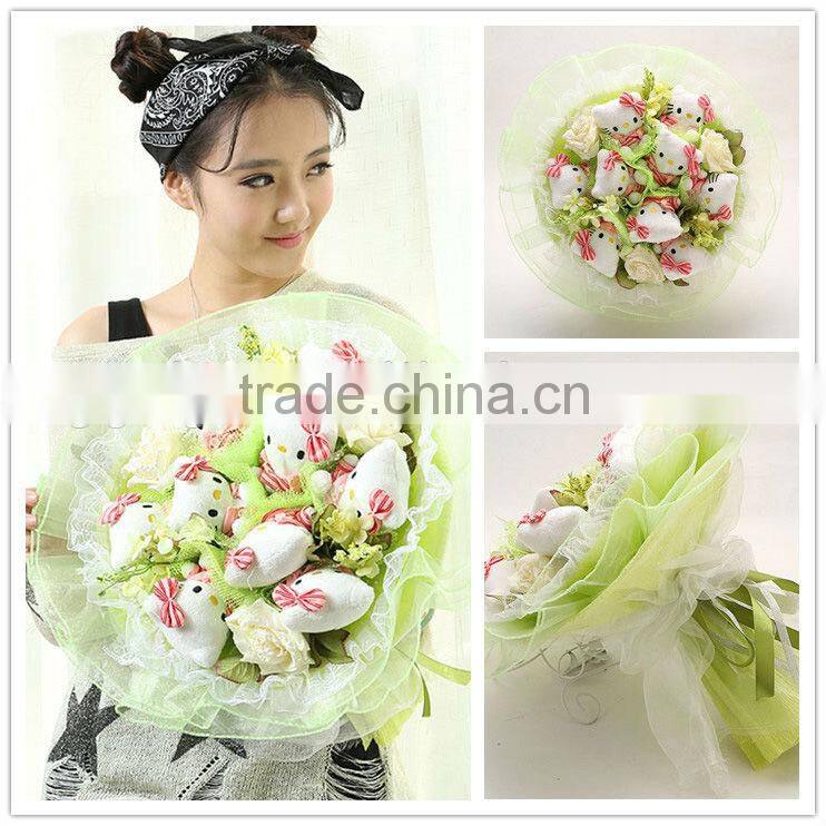 Bouquet of Kitty Happy Valentine Day