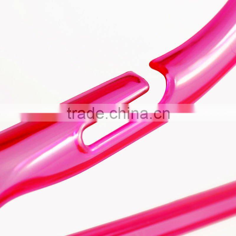 Crystalline Candy Pink Plastic Hanger for Bathroom Accessory