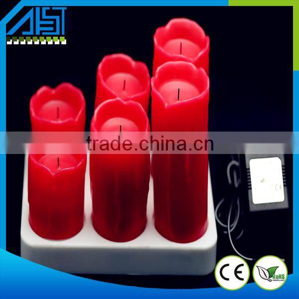Real Wax Paraffin Rechargeable LED Candle Light