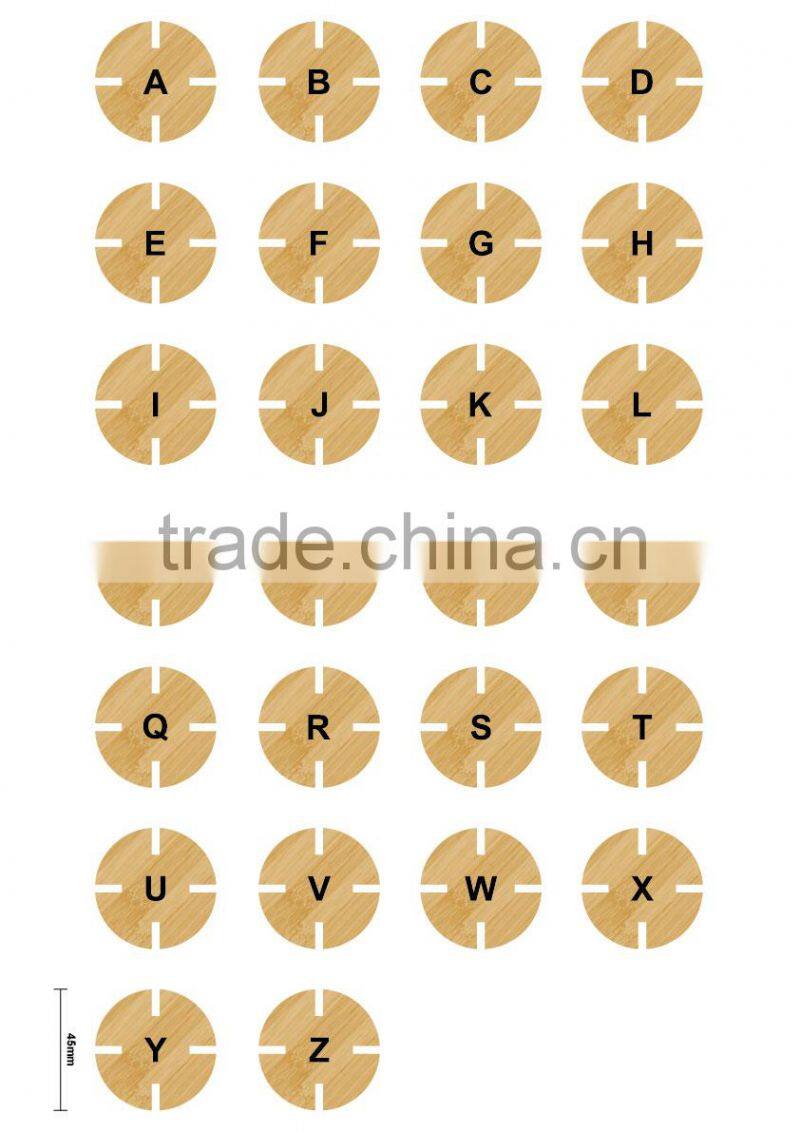 bamboo circle puzzle,eco bamboo toys for kids,wooden toy manufacturer py0027