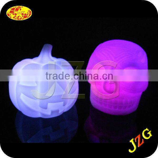 wholesale halloween skull for halloween decorations led night light glow in the dark plastic halloween skull head