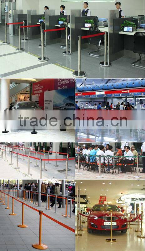 Bank Crowd Control/Queue Management System/Post Stanchion/Retractable Queue Barriers Stand