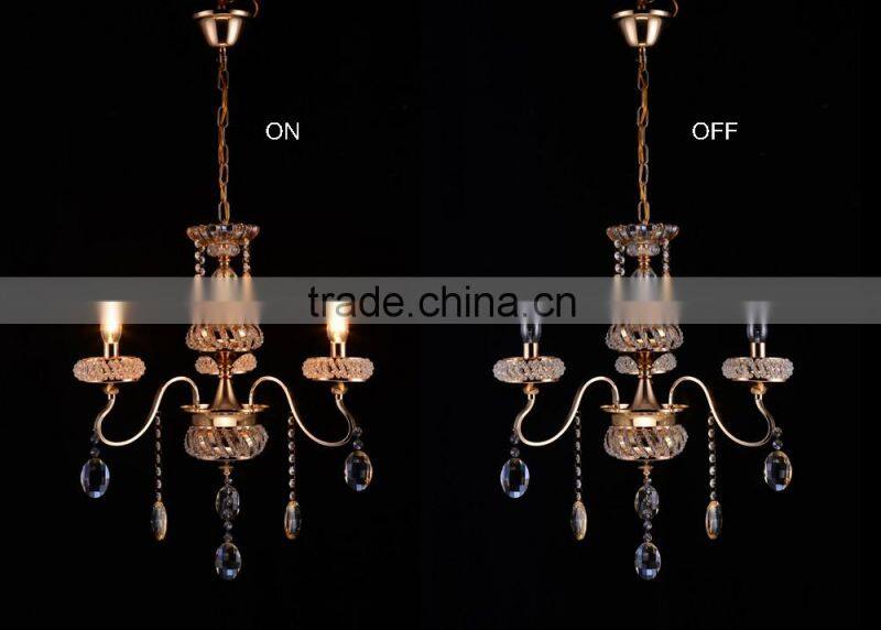 traditional antique top sale 5 lights crystal chandelier for dining room