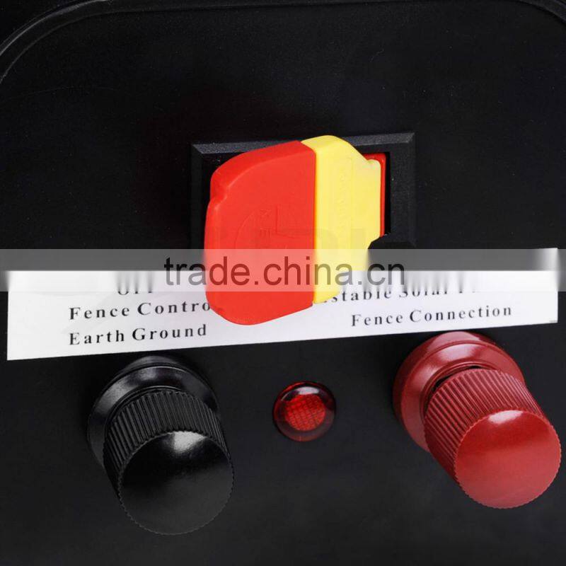 8km black solar powered electric fence energizer high quality systems