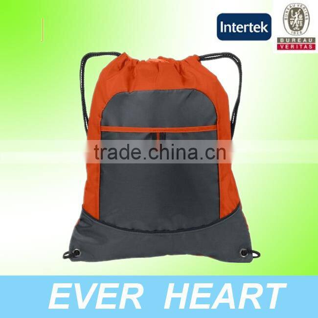 street fashion waterproof nylon drawstring bag,foldable nylon bag