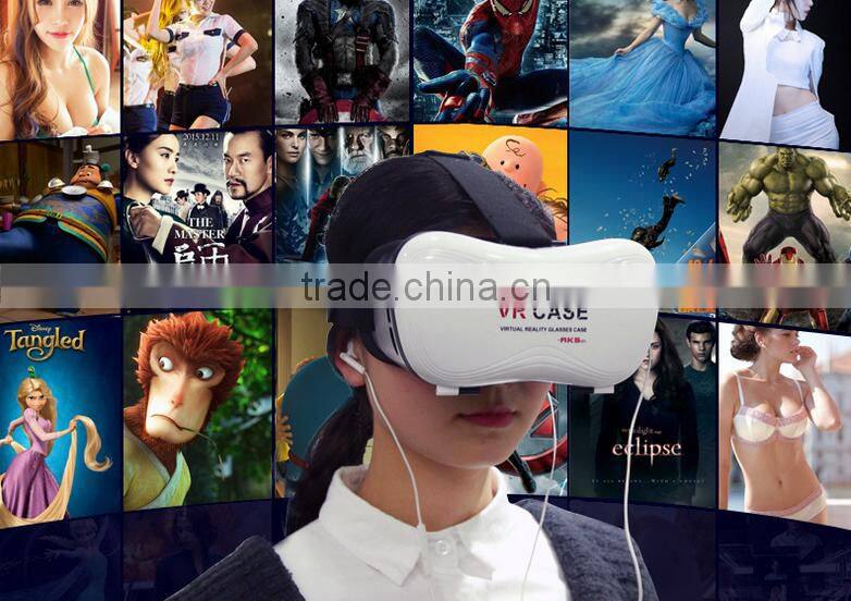 2016 Hot 3D Glasses Glasses VR BOX 2 virtual reality 3D Glasses for 4.5 - 6.0