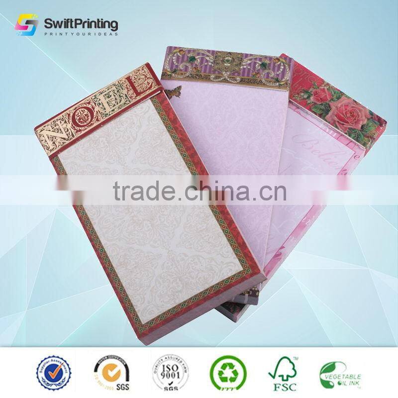 Durable professional blank notepads in printing box