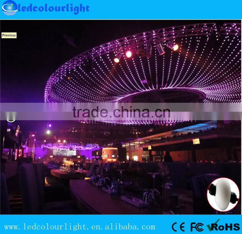 50mm solid milk nightclub stage Madrix DMX512 string pixel ball light