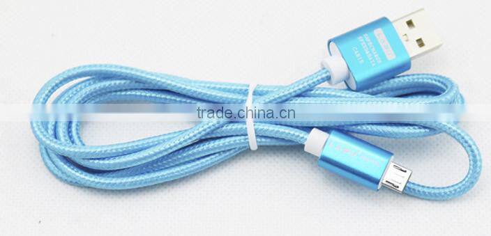 Aluminum alloy charging woven nylon line