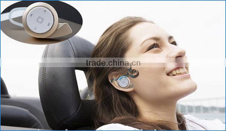 Support music playing handsfree mini earphone earpiece with bluetooth portable for mobile phone and apple