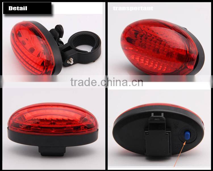 2015 HOT SALE factory cute egg bicycle rear light