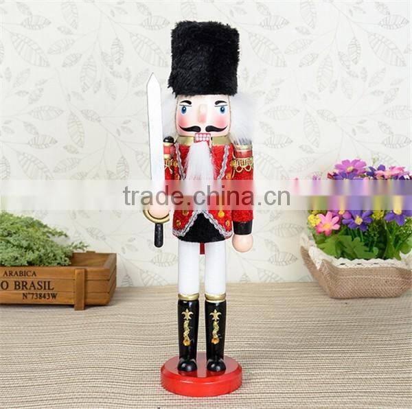 Wholesale christmas gift wooden nutcracker, custom nutcracker