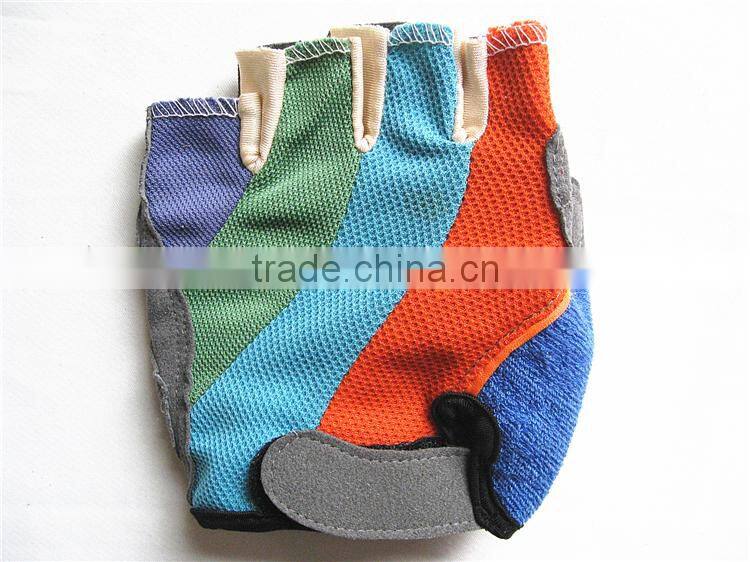 Good Price Leather Gloves Without Finger,Microfiber Half Finger Cycling Gloves