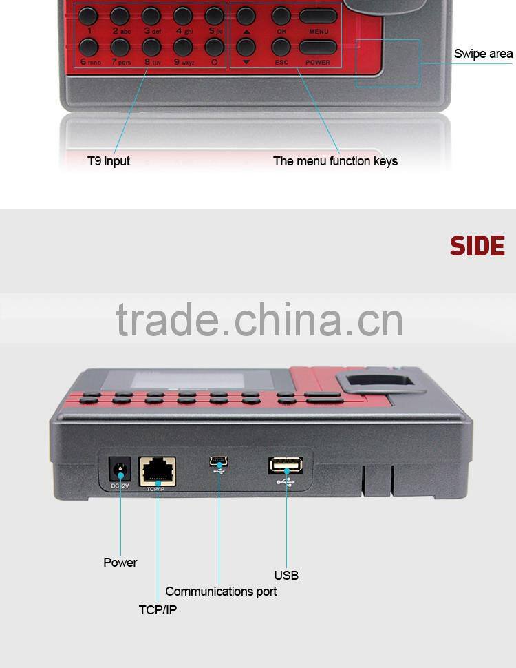 portable fingerprint time attendance and door access control system
