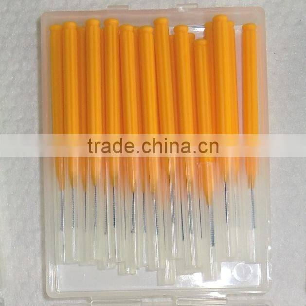 toothpick interdental brushes in plastic box, FDA certification, trade assurance