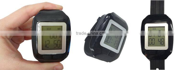 Hot Sell Strong Single Vibrator Table Pager Wireless Call Bell System