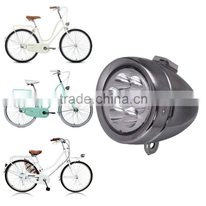 New Waterproof Bike Retro Bicycle Bike Accessory Front Light Bracket Vintage 6LED Headlight Safety Bicycle Lights
