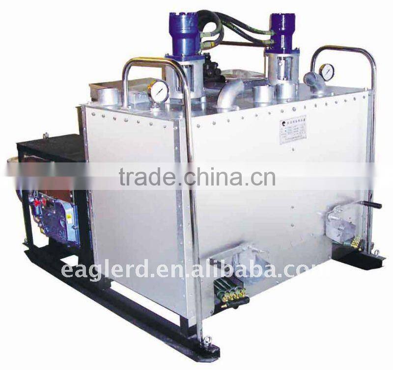 Double cylinder hydraulic hot melt kettle