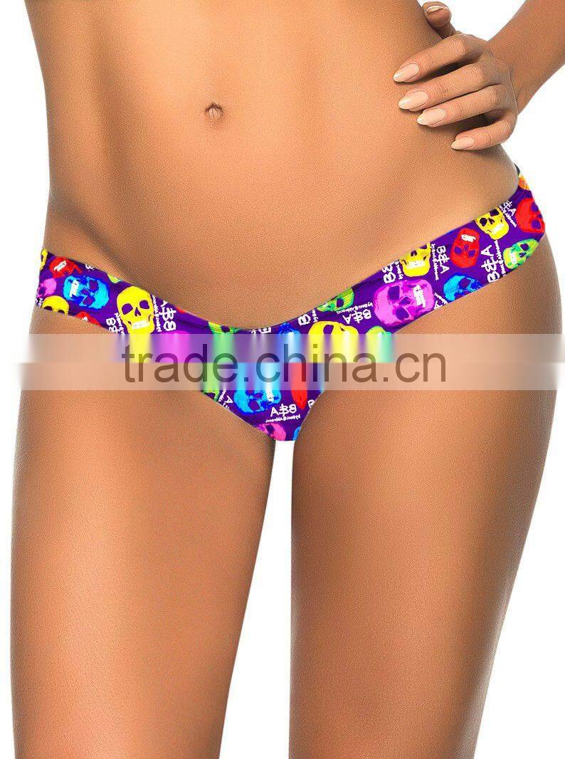 A37 Best selling colorful skull women underwear mature ladies sexy underwear lingerie sexy mature women lingerie