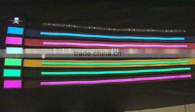 2013 new pack for non-sound active el belt / music el belt /el leather available