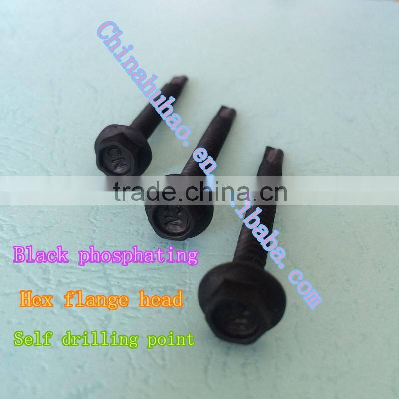 AS 3566 Indented Hex Flange Washer Head Double Thread Grip on Shank BSD Thread EPDM Washer Self Drilling Screw