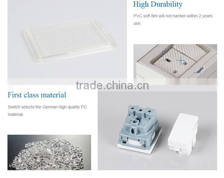 Waterproof Socket With Transparent Cover Waterproof Slide Switch(SP-2SAS)