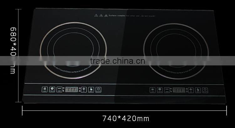 cheap 4 digits display 2 burner Magneforce induction cooker