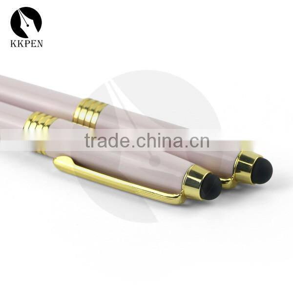 KKPEN fashion 2 in 1 ballpen stylus touch pen with your logo