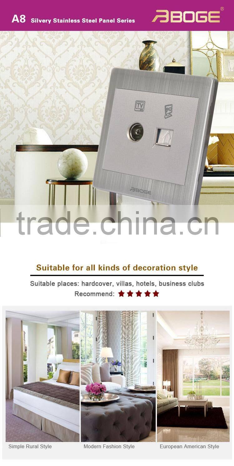 television socket and pc socket pressure- line type