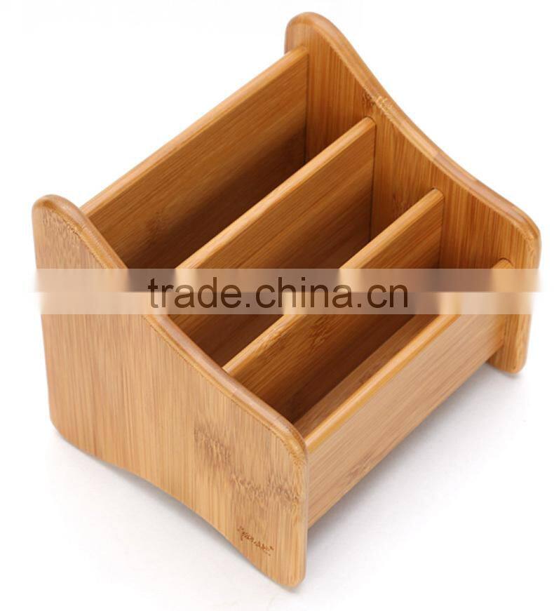 Bamboo Remote Control Sundries Bamboo Storage Box & Bin